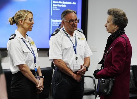 The Princess Royal meets first responders