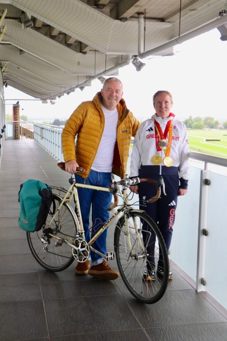 Simon O'Brien and Lora Fachie launch Bike Aintree