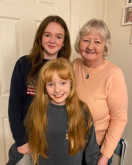 Mrs Stella Smeeton with her grandchildren Elsie and Thea.jpeg