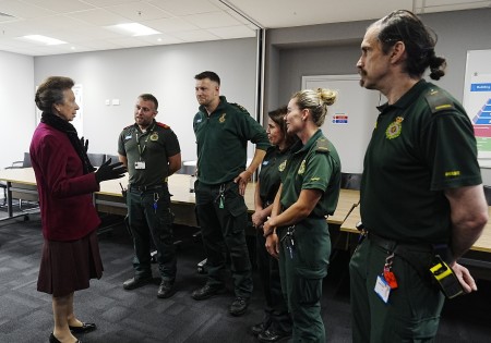 The Princess Royal meets first responders